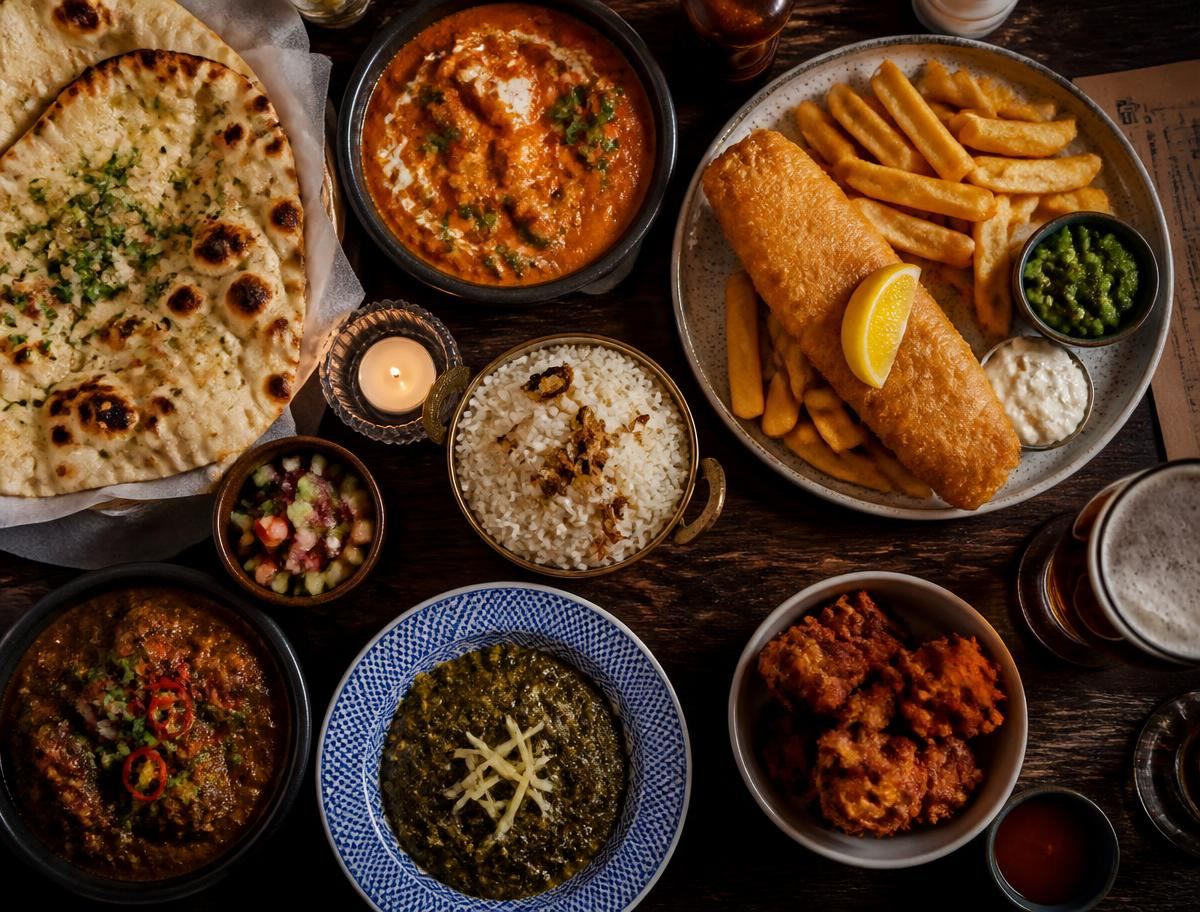 Indian curry and British pub food served at Londoners in Prague